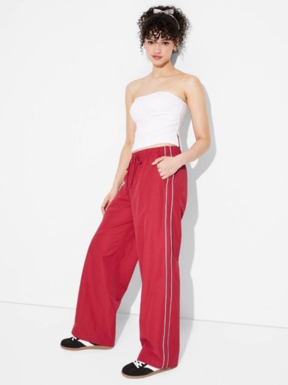 Wild Fable Mid-Rise Wide Leg Track Pants